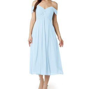 Sky blue Azazie bridesmaid dress. Worn once.